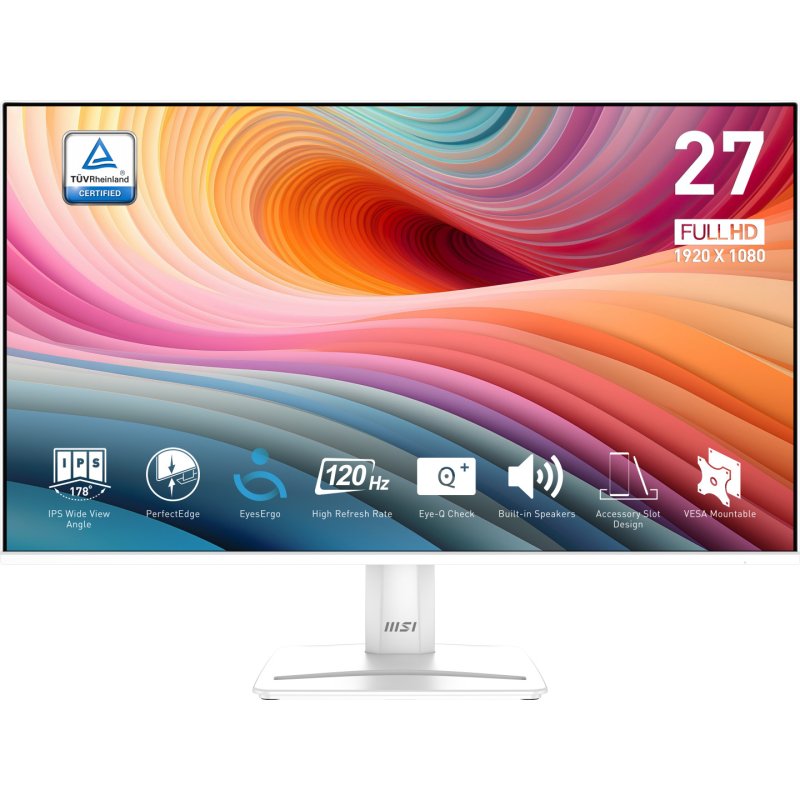 MSI Pro MP275W E2 computer monitor 68.6 cm (27") 1920 x 1080 pixels Full HD LED White