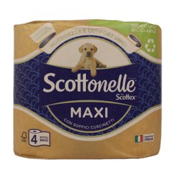 Scottonelle Maxi Soft And Quilted Toilet Paper 4 Rolls Maxi