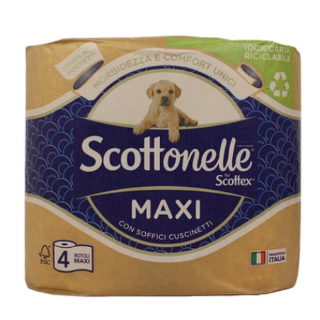Scottonelle Maxi Soft And Quilted Toilet Paper 4 Rolls Maxi
