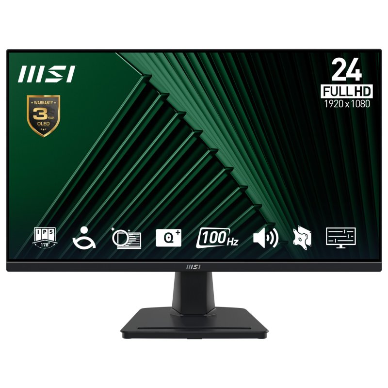 MSI Pro MP245G écran plat de PC 60,5 cm (23.8") 1920 x 1080 pixels Full HD LCD Noir