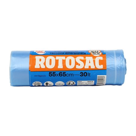 Gelsac Highdensity Garbage Bags 55x65 Blue Transparent Roll 20 Pieces