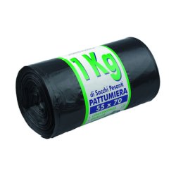 Gelsac Black Garbage Bags For Bins 55x70 In Roll 1 Kg 50 Pieces