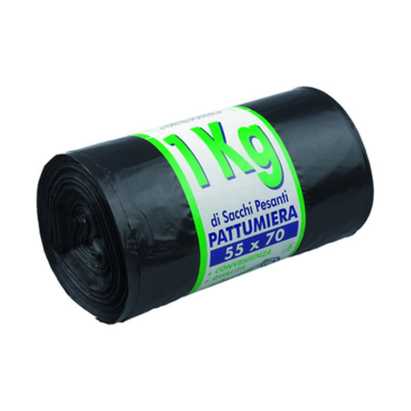 Gelsac Black Garbage Bags For Bins 55x70 In Roll 1 Kg 50 Pieces