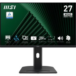MSI Pro MP275QPG écran plat de PC 68,6 cm (27") 2560 x 1440 pixels Wide Quad HD LCD Noir