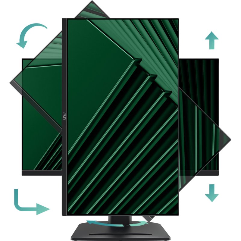 MSI Pro MP275QPG 27 Inch Monitor, QHD (2560 x 1440), 100Hz, IPS, 1ms, 2x HDMI 2.0b, 1x DP 1.2a output, Built-in