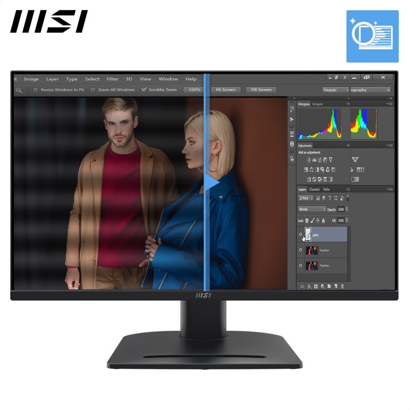 MSI Pro MP275QPG écran plat de PC 68,6 cm (27") 2560 x 1440 pixels Wide Quad HD LCD Noir