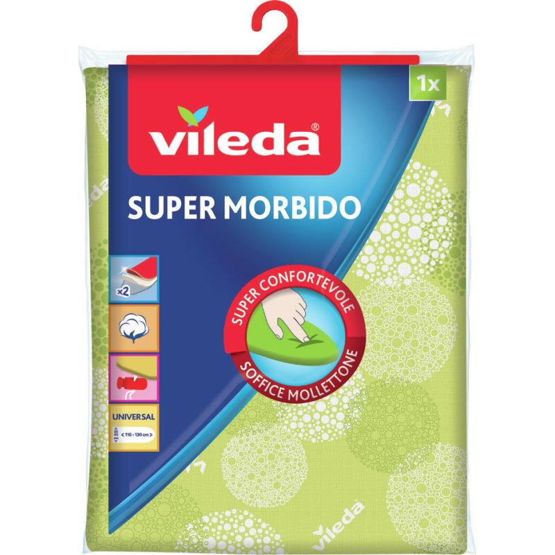 Vileda SuperMorbido Ironing board top cover Cotton Green