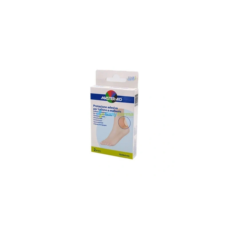 Pietrasanta Pharma Master Aid Foot Care Adhesive Protection For Heel And Ankle 72x43x3 Mm 2 Pieces