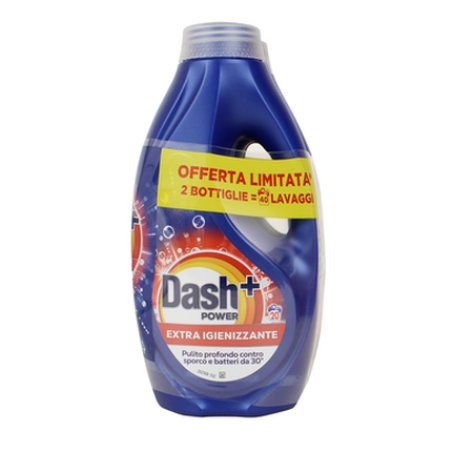 Dash Power Liquid Detergent For Washing Machine Extra Sanitizing 2 Pieces For 20 Washes