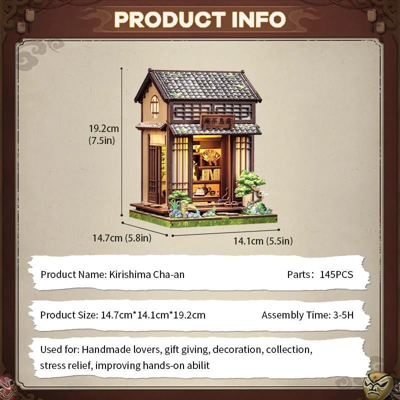 BOOK NOOK KIT - DIY - Kirishima Cha-an - 145pc Eclairage LED