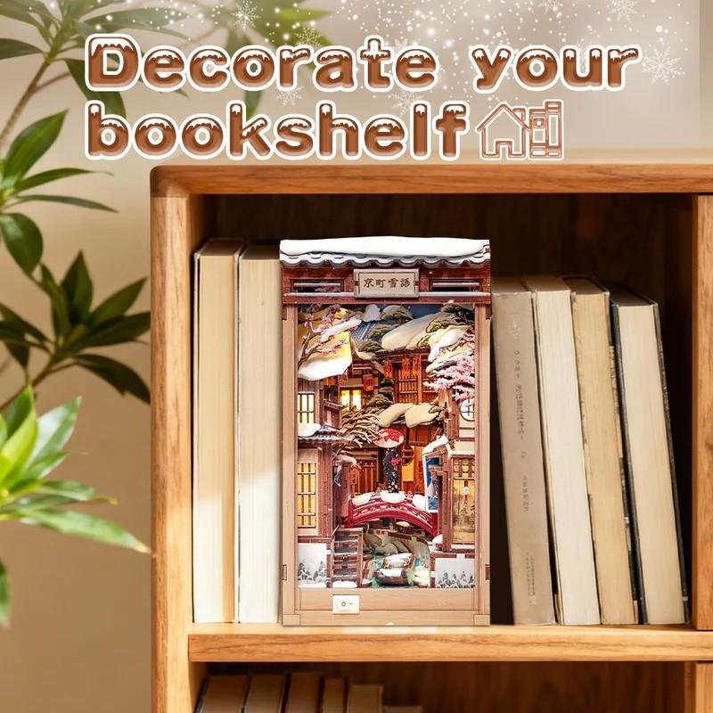 BOOK NOOK KIT - DIY - Murmures de neige à Kyoto- 286pc Eclairage LED