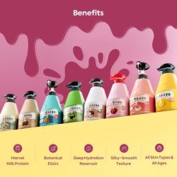 Welcos Kwailnara Peach Milk Body Lotion for Smooth & Soft Skin