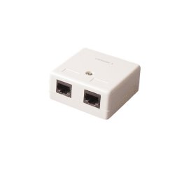 Wallmount Box Cat.5e - 2 x RJ45