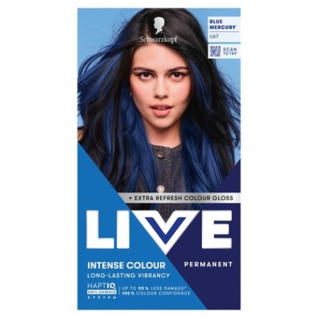 Schwarzkopf Live Intense Colour Hair Dye U67 Blue Mercury
