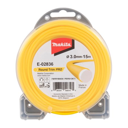 Bobine fil rond Ø3 mm x 15 m MAKITA pour débroussailleuses - E-02836