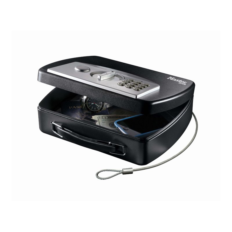 MASTER LOCK P008EML Coffre-fort portable 2,17 L Acier Noir