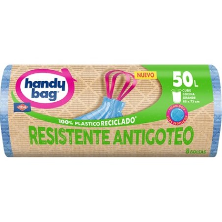Resistente Recycled Garbage Bags Antidrip 68x73 50 Liters For Large Kitchen Bin