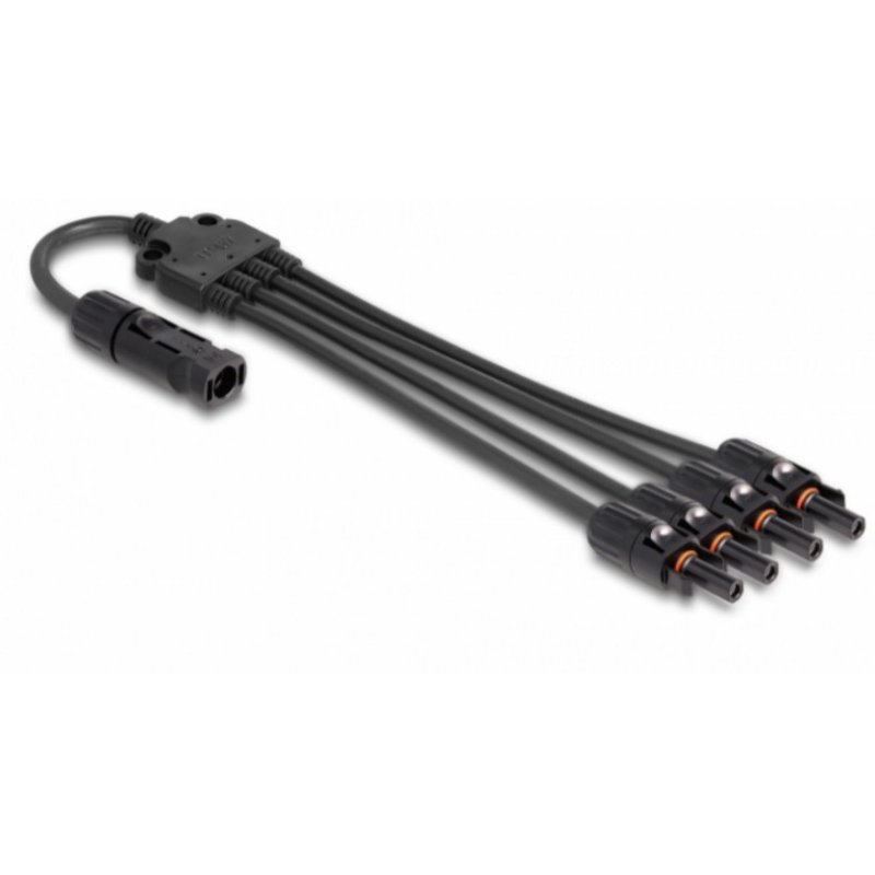 DeLOCK DL4 Solar Splitter Cable 1 x male to 4 x female 50 cm black