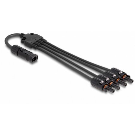 DeLOCK DL4 Solar Splitter Cable 1 x male to 4 x female 50 cm black