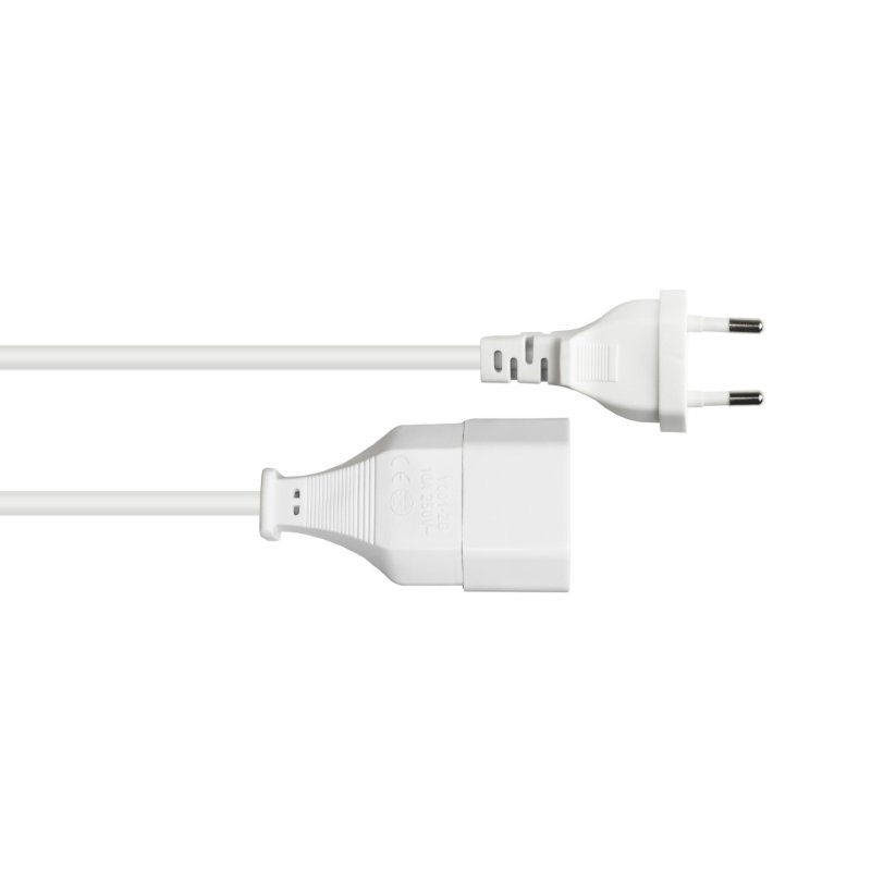Alcasa P0300-W010 power cable White 1 m Power plug type C
