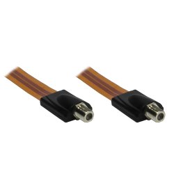 Alcasa S-100032 coaxial cable 0.32 m SAT Brown
