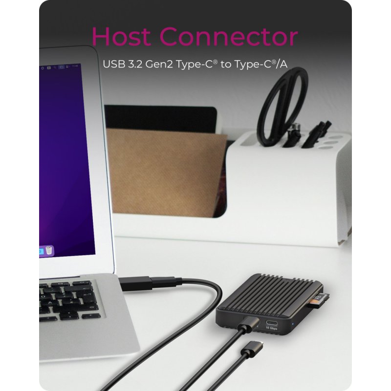 ICY BOX IB-CR601M-C31 Enceinte ssd Noir M.2