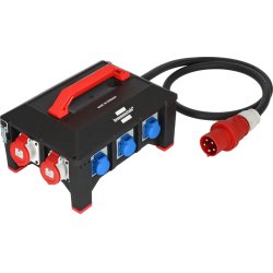 Brennenstuhl BSV 5-63A RCD type B unité de distribution d'énergie 9 sortie(s) CA Noir