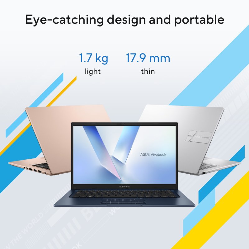 ASUS Vivobook 15 X1504VA-BQ5508W Intel Core 5 120U Ordinateur portable 39,6 cm (15.6") Full HD 16 Go DDR5-SDRAM 512 Go