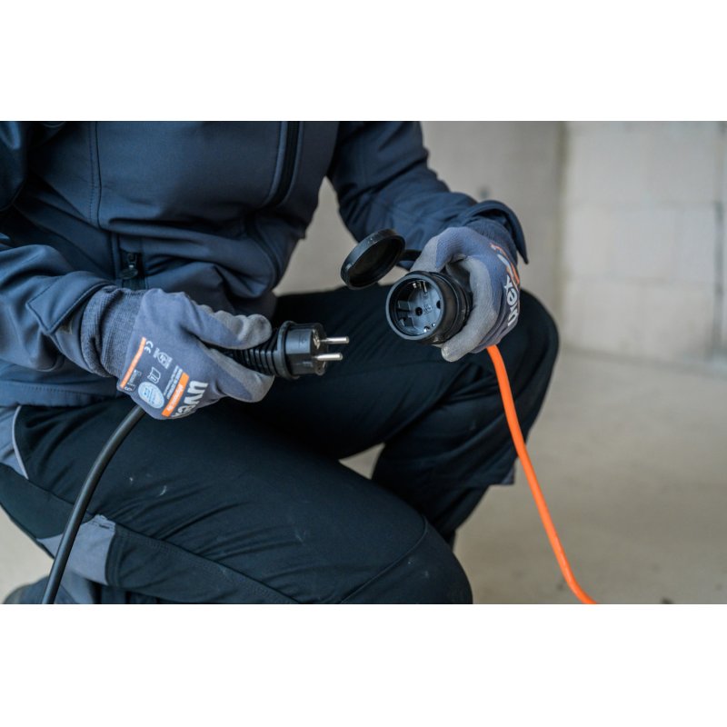 BREMAXX Outdoor-Verlängerungskabel, 40 Meter (orange)