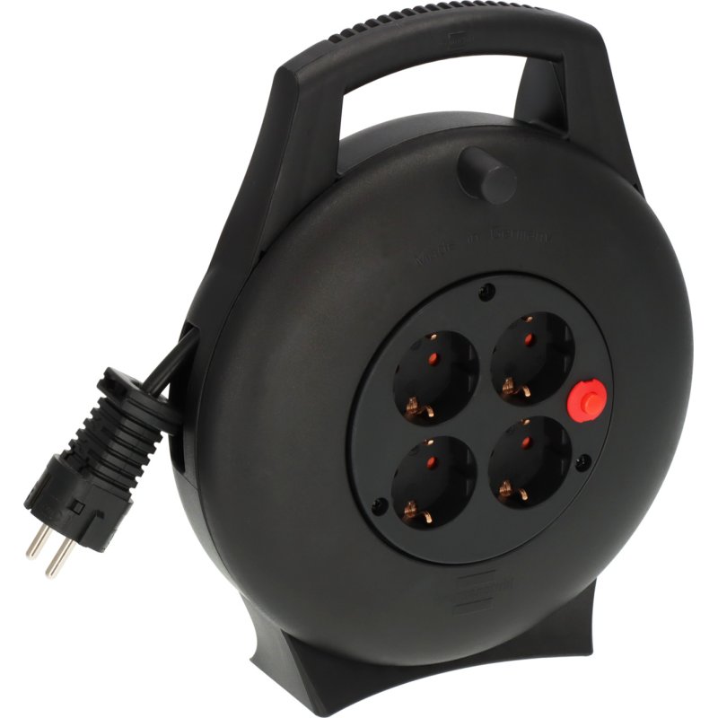 Brennenstuhl 1093900 power extension 10 m 4 AC outlet(s) Indoor Black