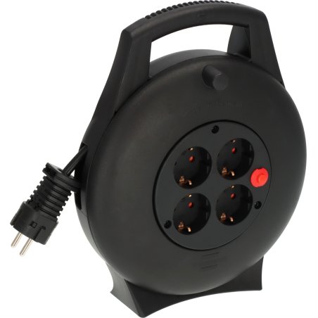 Brennenstuhl 1093900 power extension 10 m 4 AC outlet(s) Indoor Black
