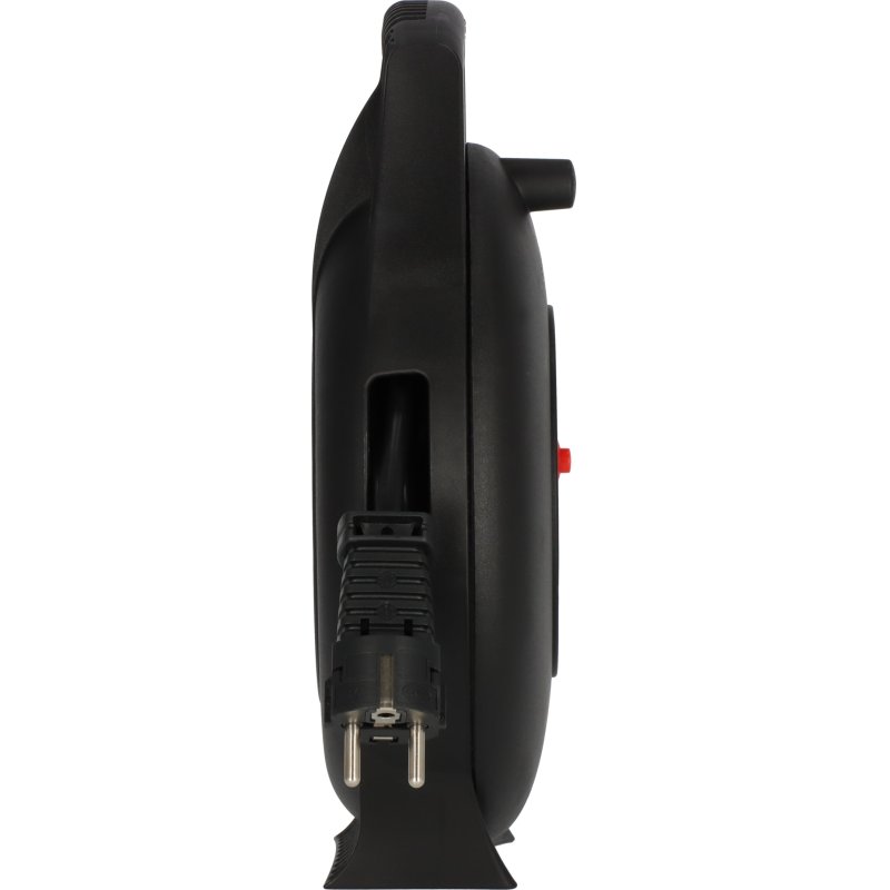 Vario-Line Mini-Kabeltrommel 4-fach (schwarz, 10 Meter)