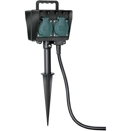 Brennenstuhl 1154440 power extension 1.4 m 4 AC outlet(s) Black, Green