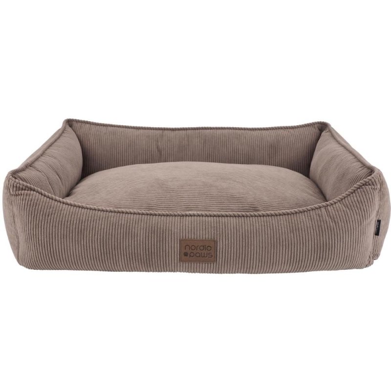 Nordic Paws – Olav Dog Bed – Size M: 70 x 50 x 20 cm – Brown