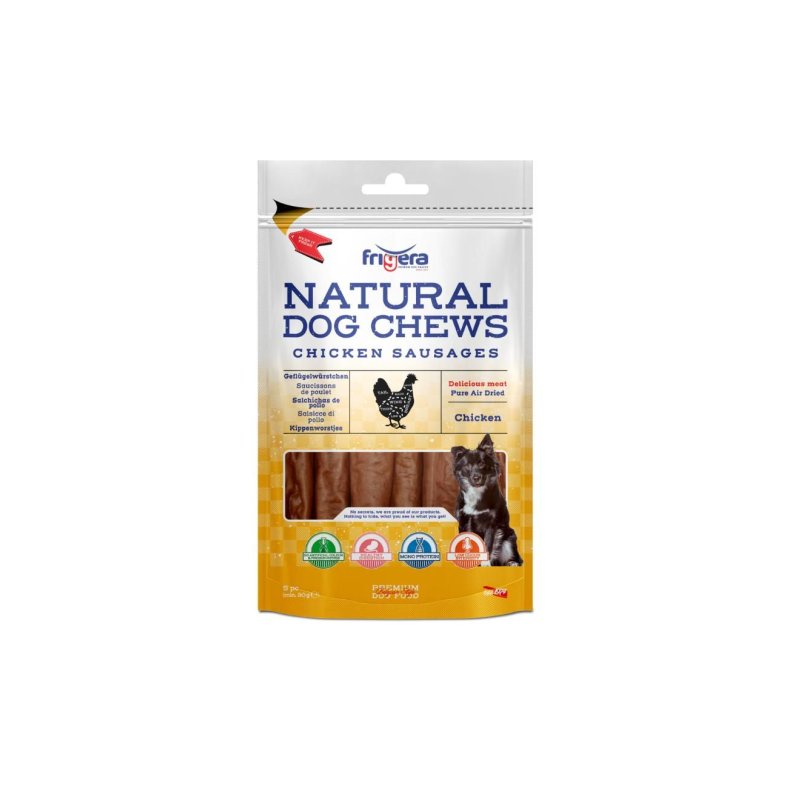 Frigera - Natural Dog Chews - Chicken Sausages - 12cm, 5pcs