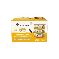 Applaws - Multipack Chicken Broth for Dog - 8x156g