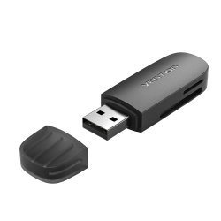 Lecteur de Cartes externe USB 3.0 Vention (Noir)