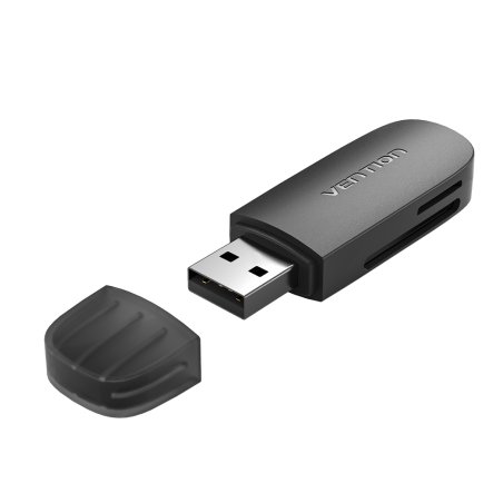Lecteur de Cartes externe USB 3.0 Vention (Noir)