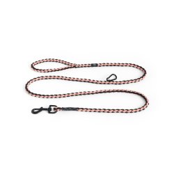 HAY - Dogs Leash Braided Adjustable - M/L - L160 cm - Pink & Black
