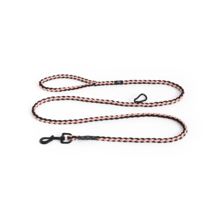 HAY - Dogs Leash Braided Adjustable - M/L - L160 cm - Pink & Black