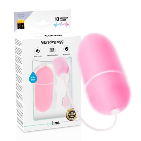 ONLINE- PINK WATERPROOF VIBRATING EGG