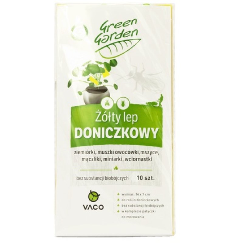 Vaco Green Garden Yellow Pot Trap 10 Pieces