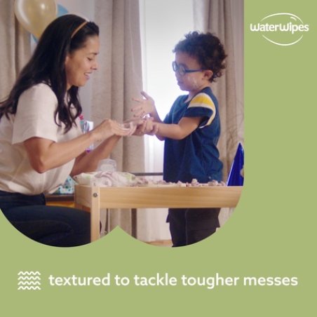 Waterwipes Plasticfree Textured Clean Toddler & Baby Wipes 720 Count Pack Of 12