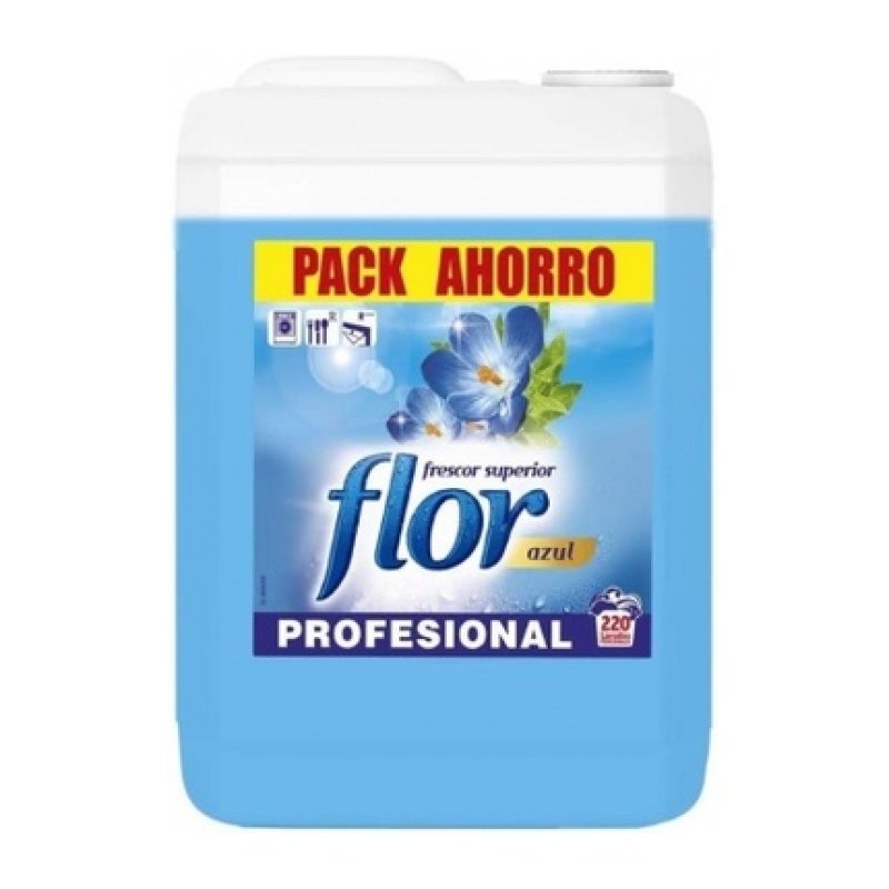 Flower Flor Professional Blue Fabric Softener 10 Kg 220 Doses