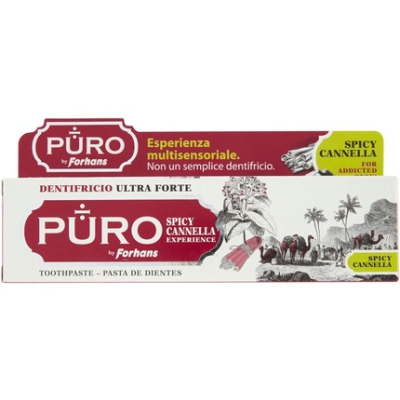 PURO Spicy Cannella Toothpaste by Forhans - A Multi Sensorial Experience with Italian Style and Pizzazz