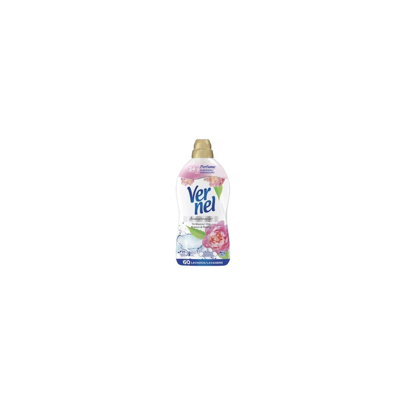 Vernel Fabric Softener Aromatherapy White Tea 1080 Ml 60 Days