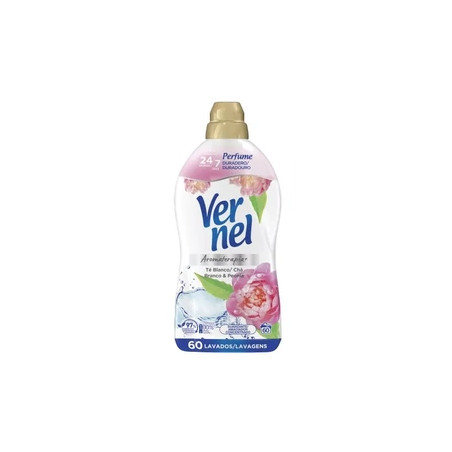 Vernel Fabric Softener Aromatherapy White Tea 1080 Ml 60 Days