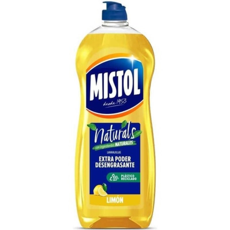 Mistol Naturals Lemon Dishwashing Liquid 650ml