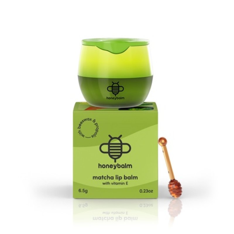 Honeybalm Lip Balm Matcha Nourishing Lip Balm With Matcha Flavor