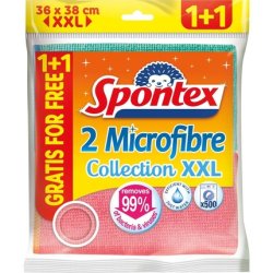 Spontex Microfiber Cloth Economic 36x38cm 1 Free Unit